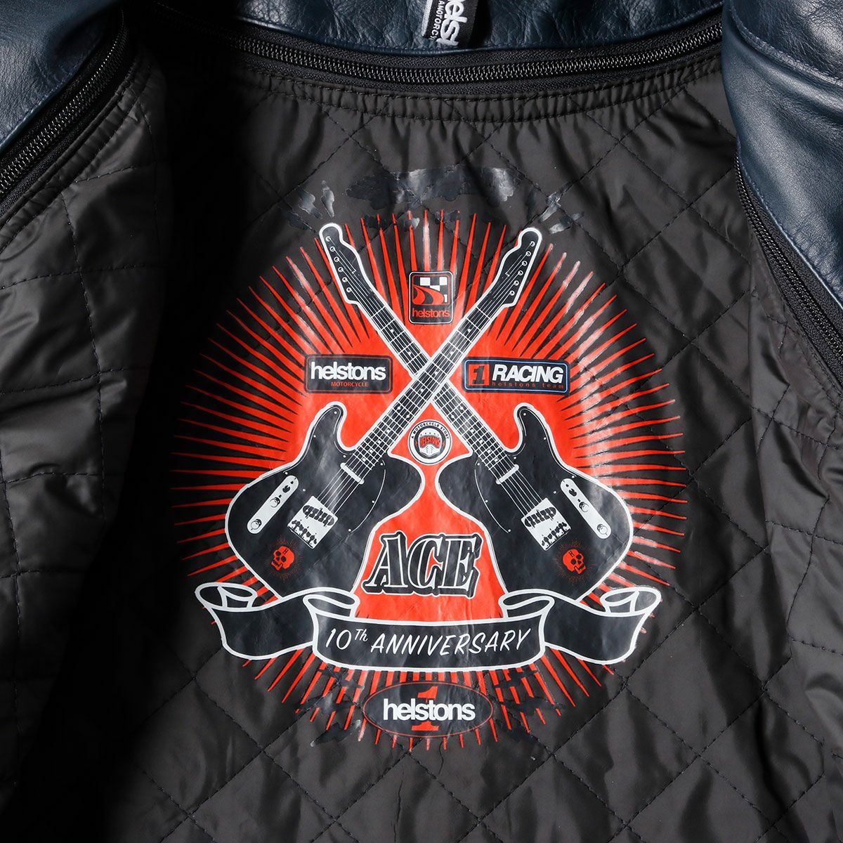 helstons｜エース 10YEARS レザー ジャケット｜ブルー