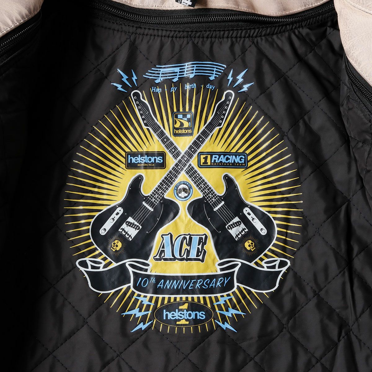 helstons｜エース 10YEARS レザー ジャケット｜ベージュ