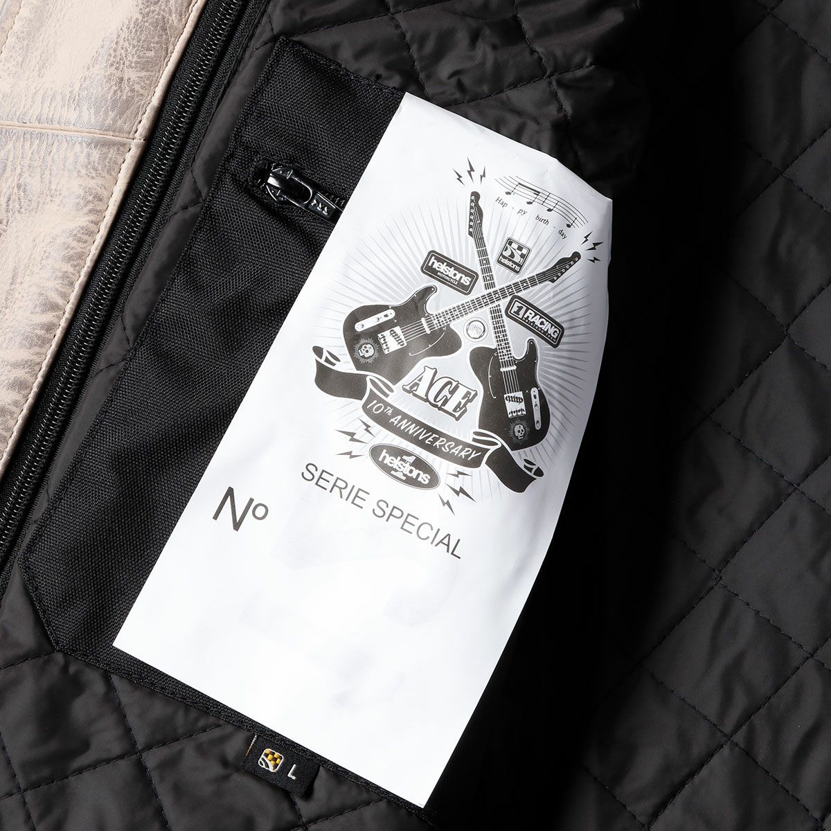 helstons｜エース 10YEARS レザー ジャケット｜ベージュ