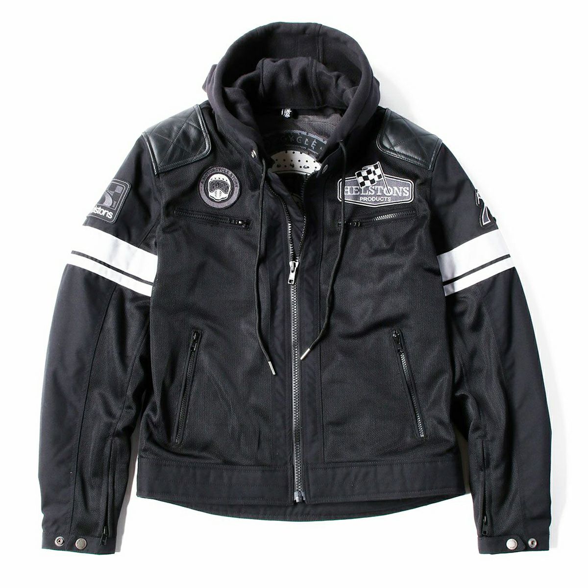 helstons｜リボルテ エア メッシュ ジャケット｜ブラック