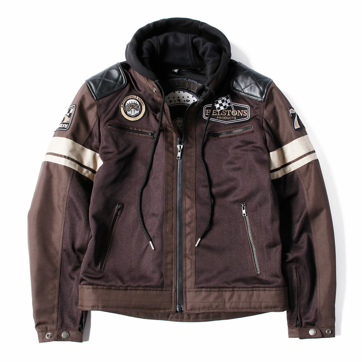 helstons｜リボルテ エア メッシュ ジャケット｜ブラウン