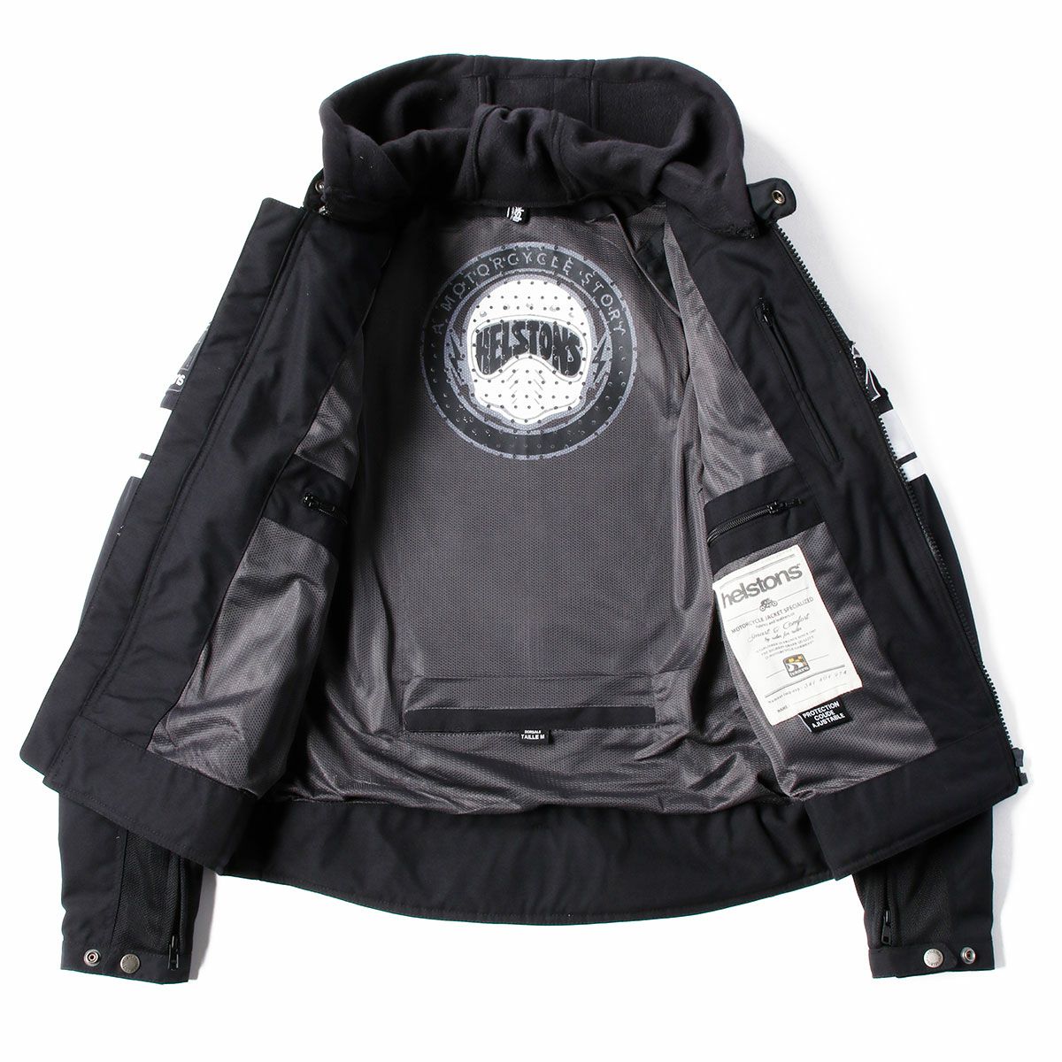 helstons｜リボルテ エア メッシュ ジャケット｜ブラック