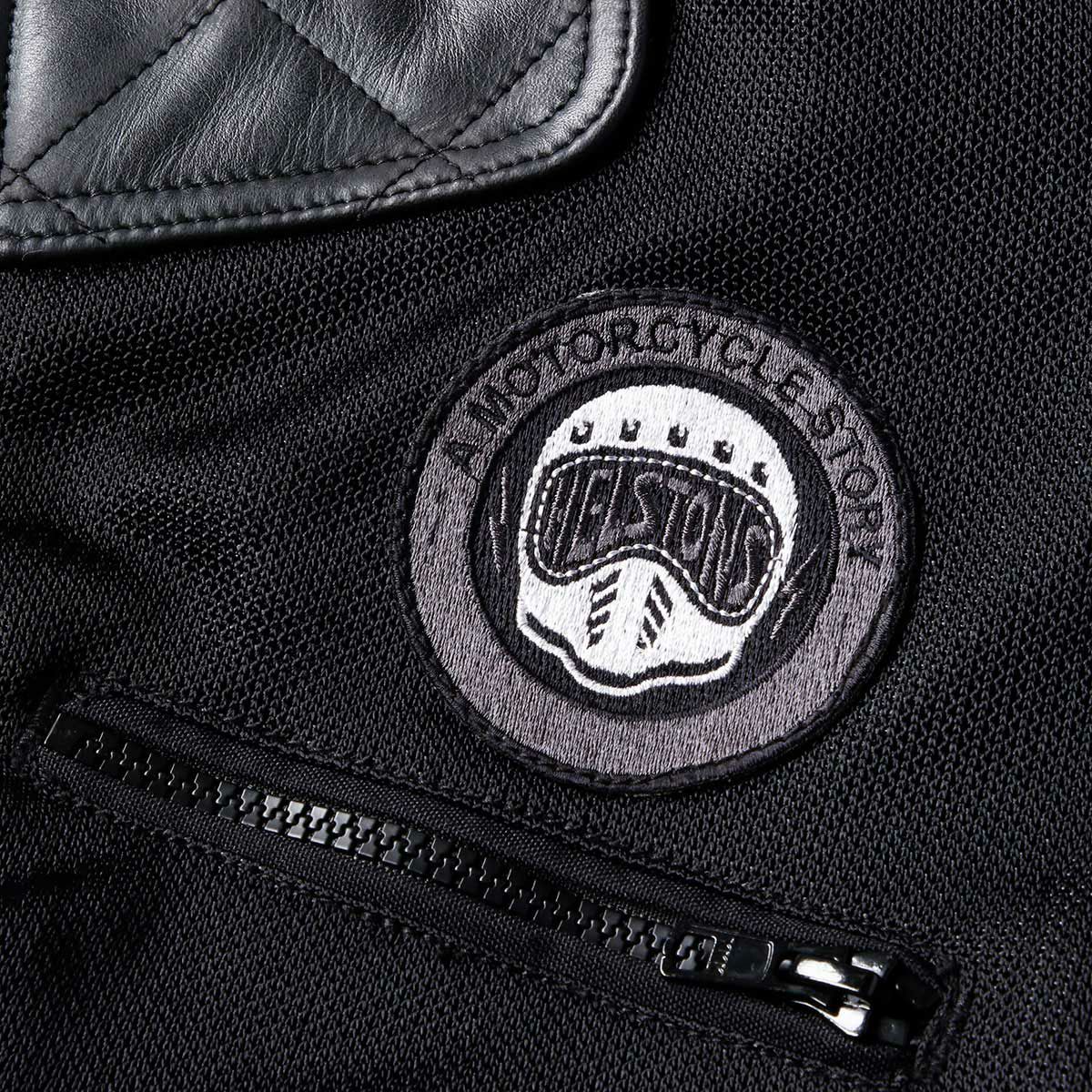 helstons｜リボルテ エア メッシュ ジャケット｜ブラック