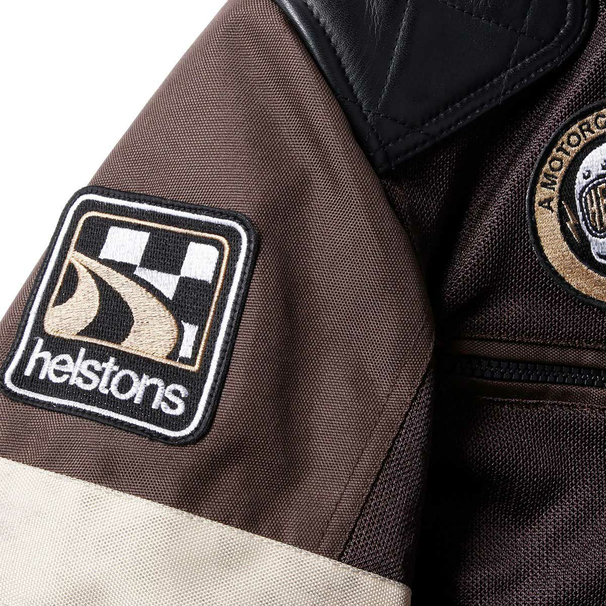 helstons｜リボルテ エア メッシュ ジャケット｜ブラウン