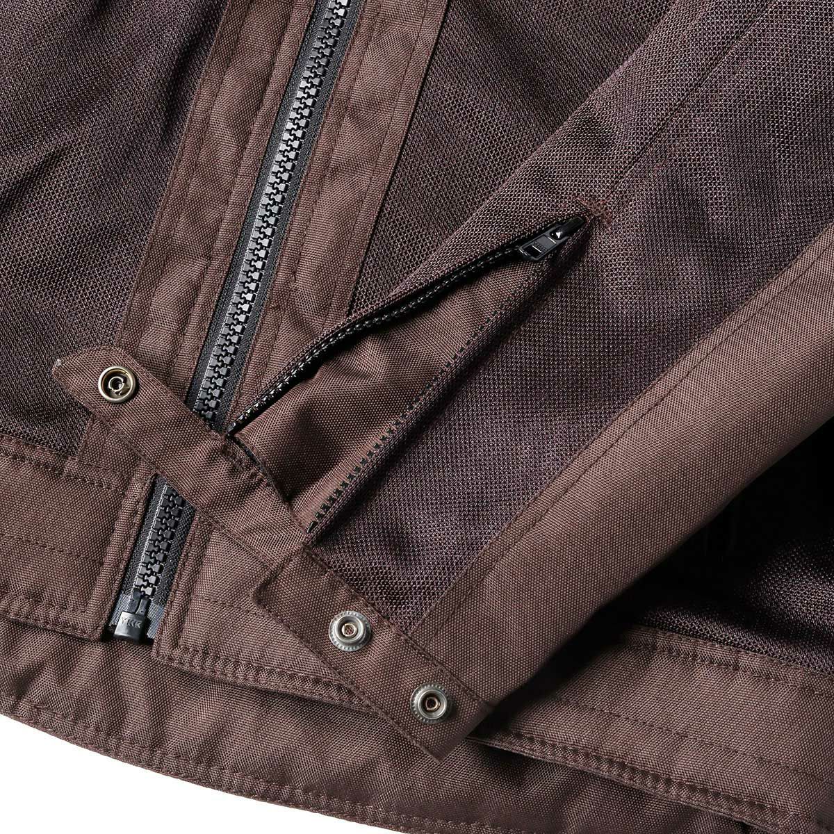 helstons｜リボルテ エア メッシュ ジャケット｜ブラウン