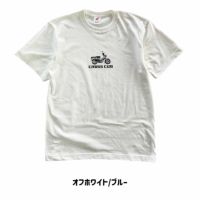 ONWORKS｜クロスカブベーシックTシャツ｜オフホワイト×ブルー