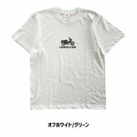 ONWORKS｜クロスカブベーシックTシャツ｜オフホワイト×グリーン