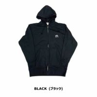 ONWORKS｜裏毛ラインタッチSC刺繍フルジップパーカ｜フーディ｜ブラック