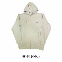 ONWORKS｜裏毛ラインタッチSC刺繍フルジップパーカ｜フーディ｜ベージュ