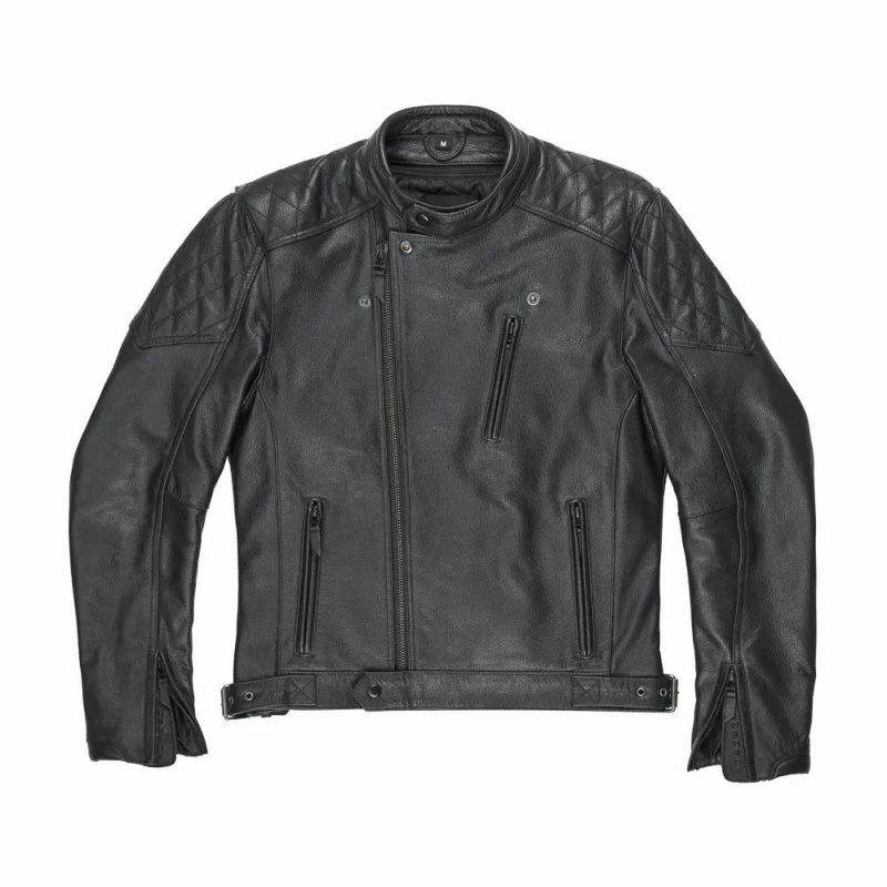 PANDO MOTO｜ツイン レザー ジャケット｜ブラック