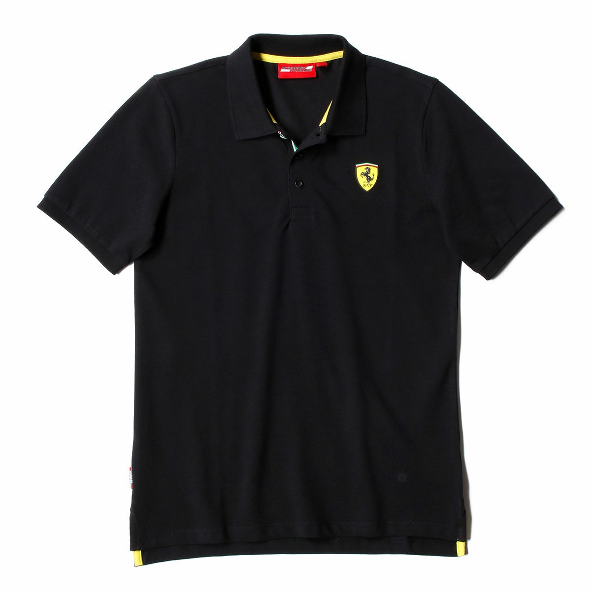 Ferrari｜スクーデリア フェラーリ クラシック ロゴ ポロ｜ポロシャツ｜ブラック