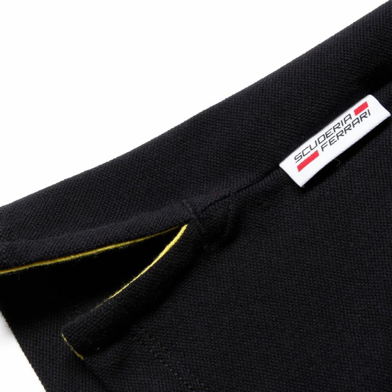 Ferrari｜スクーデリア フェラーリ クラシック ロゴ ポロ｜ポロシャツ｜ブラック