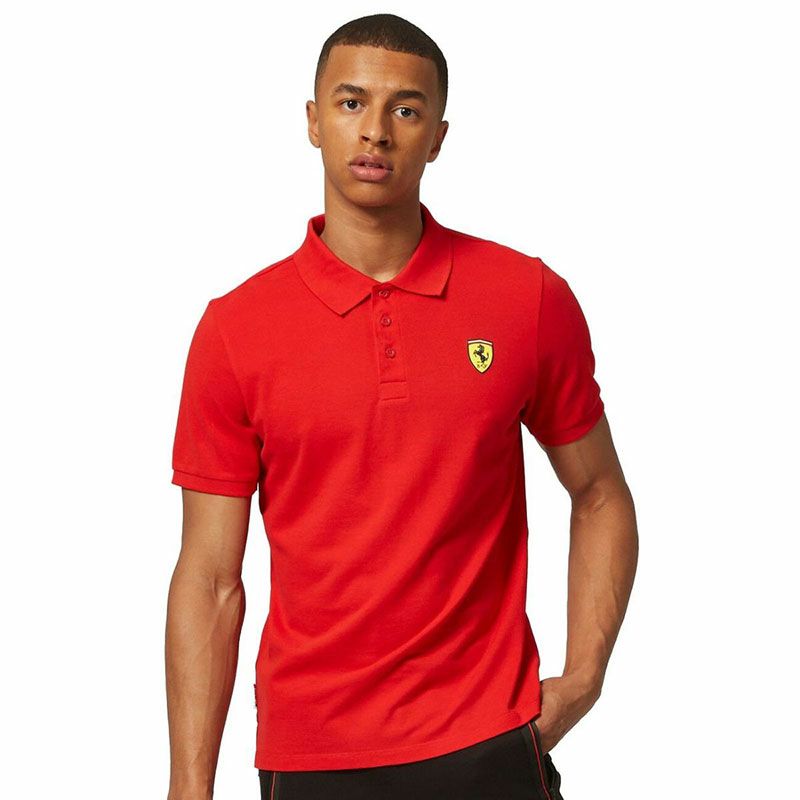 Ferrari｜スクーデリア フェラーリ クラシック ロゴ ポロ｜ポロシャツ｜レッド