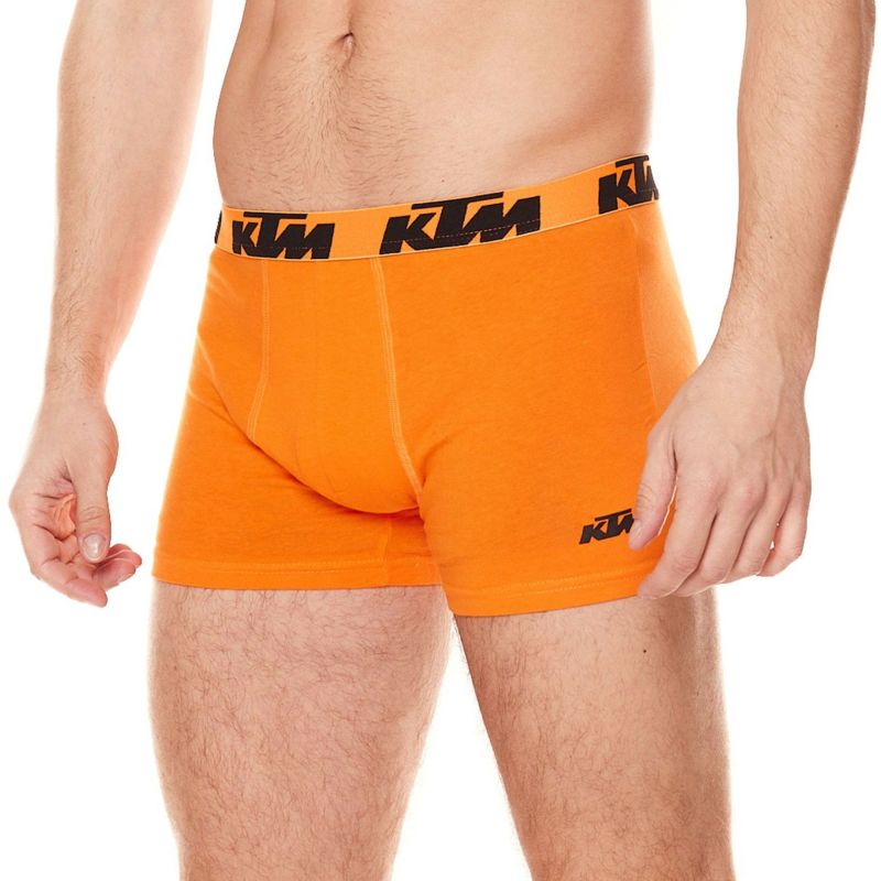 KTM｜KTM ボクサーブリーフ 2枚セット｜アンダーウェア｜ダークグレー×オレンジ｜モデル着用