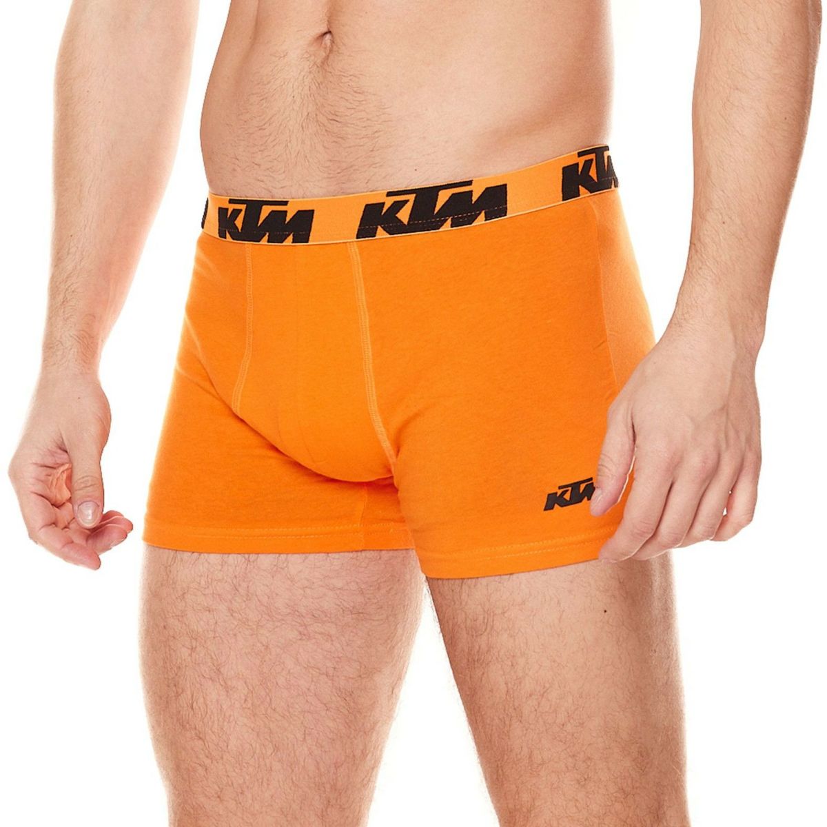 KTM｜KTM ボクサーブリーフ 2枚セット｜アンダーウェア｜ダークグレー×オレンジ｜モデル着用