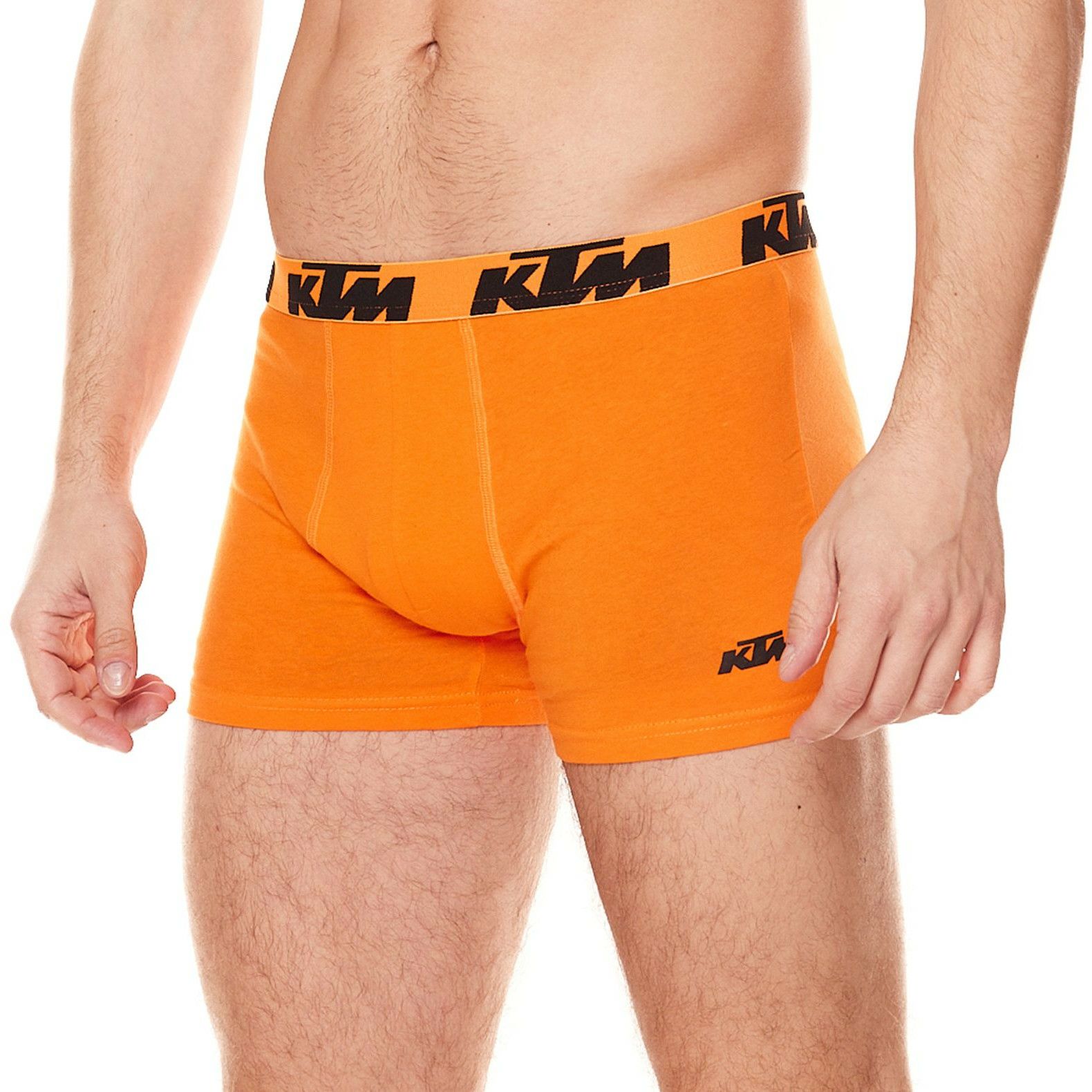 KTM｜KTM ボクサーブリーフ 2枚セット｜アンダーウェア｜ダークグレー×オレンジ｜モデル着用