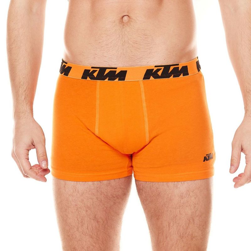 KTM｜KTM ボクサーブリーフ 2枚セット｜アンダーウェア｜ダークグレー×オレンジ｜モデル着用