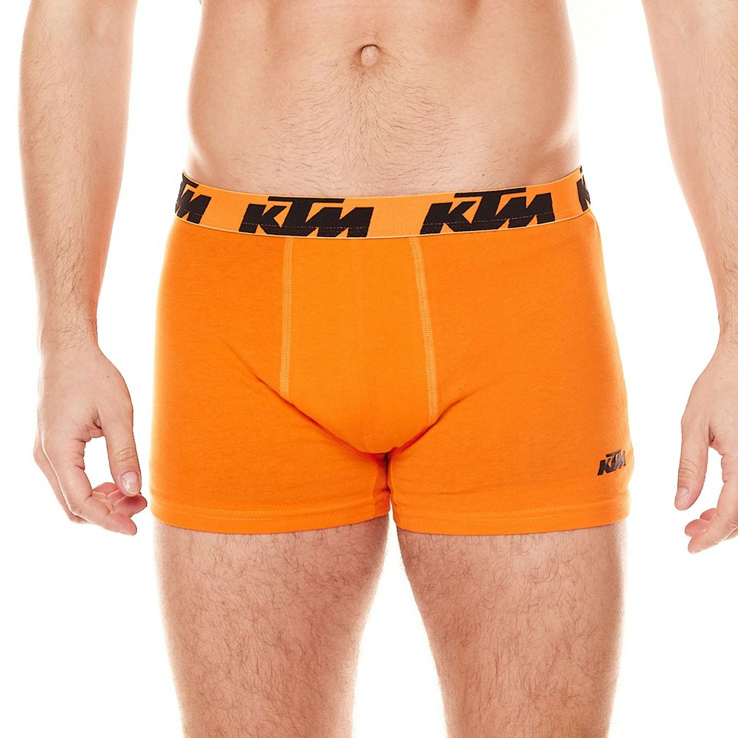 KTM｜KTM ボクサーブリーフ 2枚セット｜アンダーウェア｜ダークグレー×オレンジ｜モデル着用