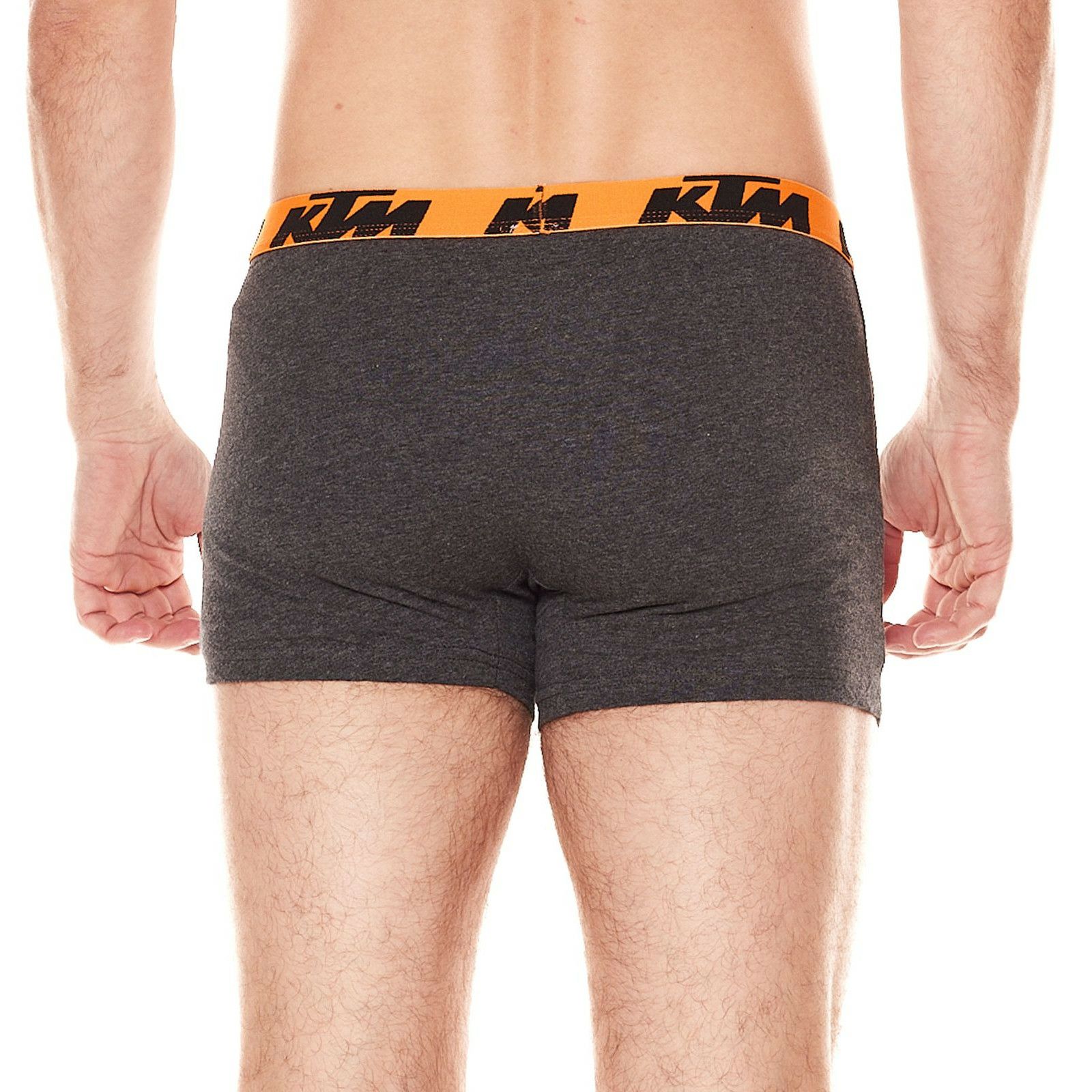 KTM｜KTM ボクサーブリーフ 2枚セット｜アンダーウェア｜ダークグレー×オレンジ｜モデル着用