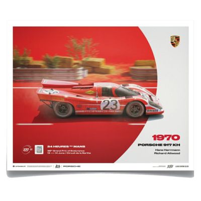 ル・マン24時間レース・オフィシャルライセンス商品】ポルシェ 917K ガルフ ル・マン 1970 ポスター | モトーリモーダ公式オンラインショップ