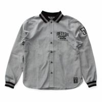 56design｜リブミックス ロングスリーブ シャツ｜ブラック