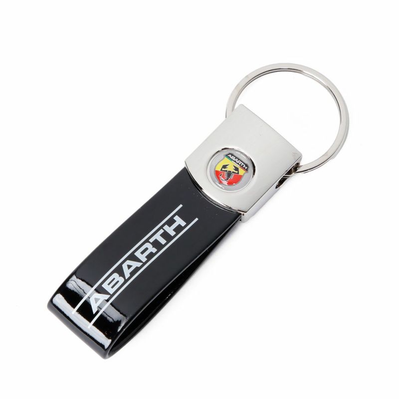 Abarth｜アバルト 3Dエンブレム バンド キーリング｜キーホルダー｜ブラック