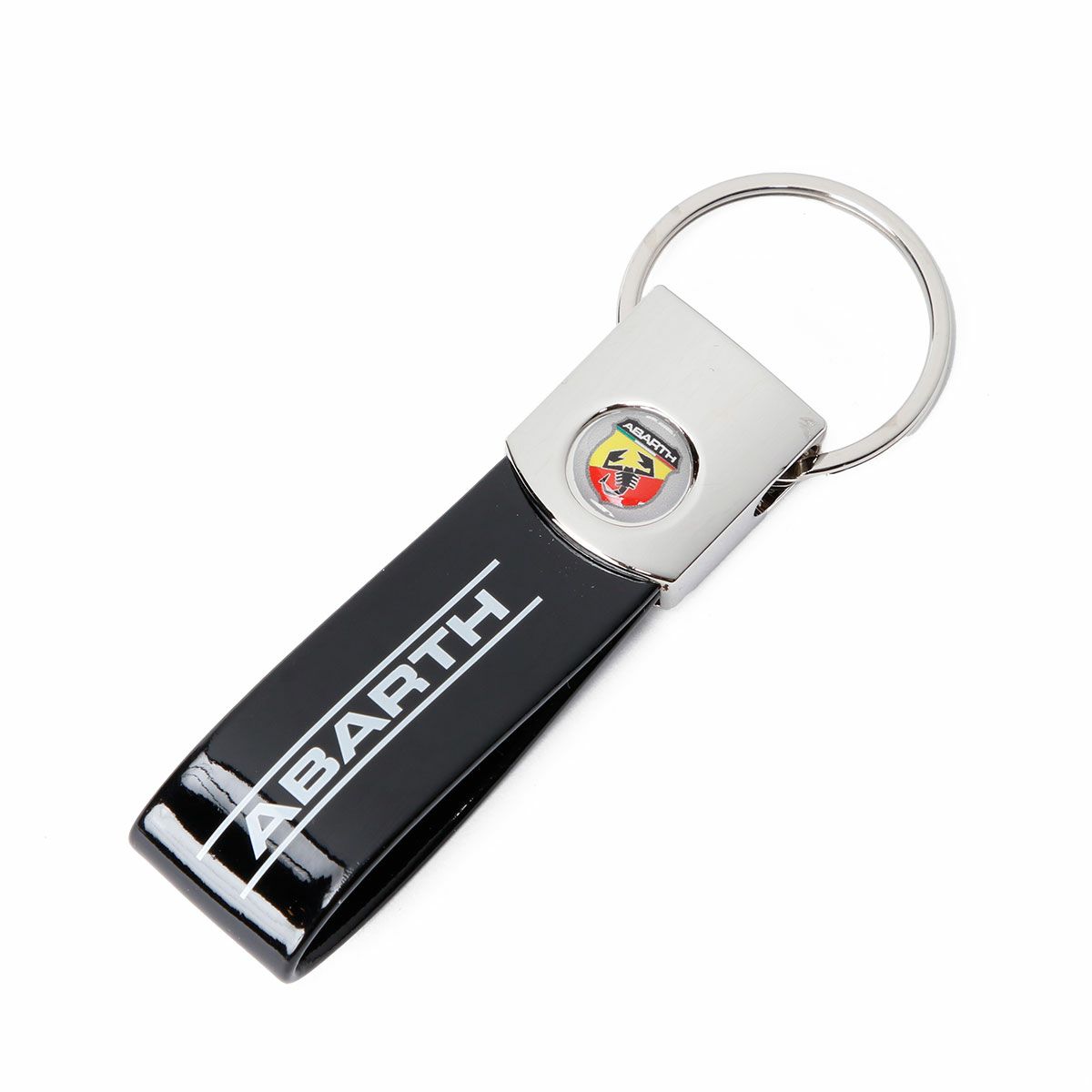 Abarth｜アバルト 3Dエンブレム バンド キーリング｜キーホルダー｜ブラック
