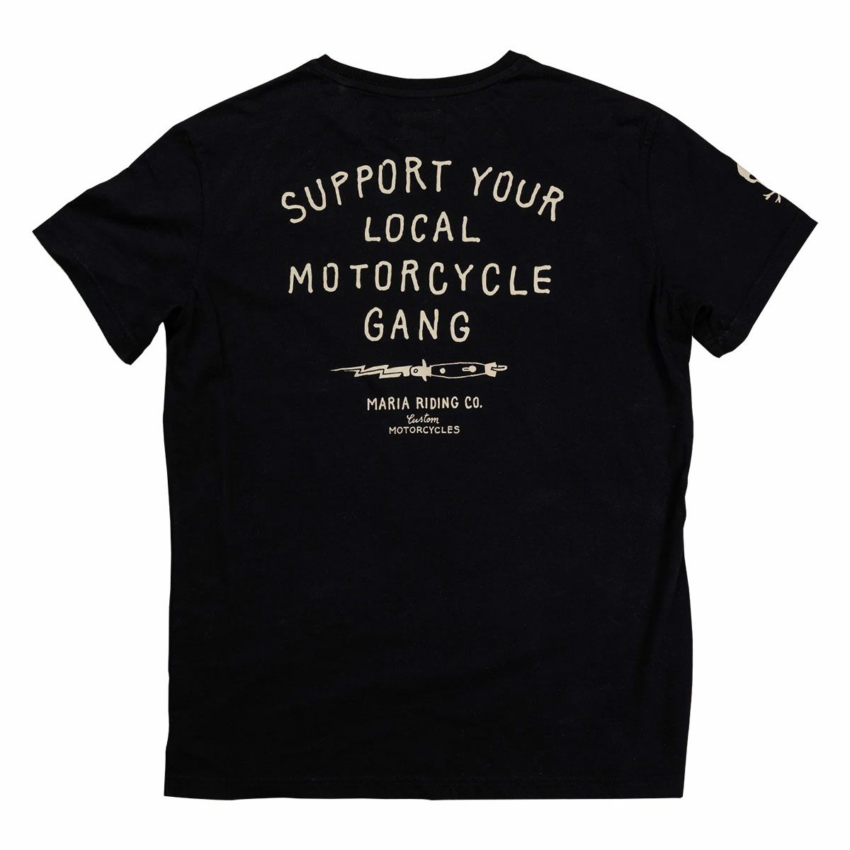 Maria Riding Company｜フリック ナイフ Tシャツ｜ブラック