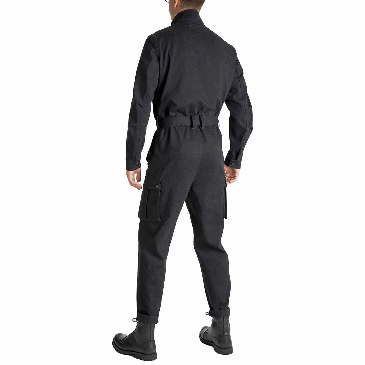 PANDO MOTO｜ブラット スーツ ブラック｜オーバーオール｜ブラック｜モデル着用