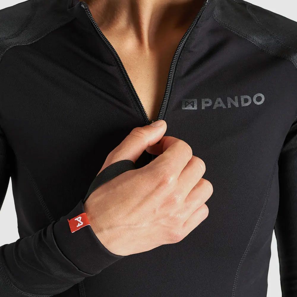 PANDO MOTO｜シェル WW ブラック｜アンダーウェア｜ブラック｜モデル着用