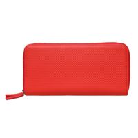 neuinteresse｜DRIFTKING model Wラウンドファスナー長財布｜オレンジレッド×ブラック