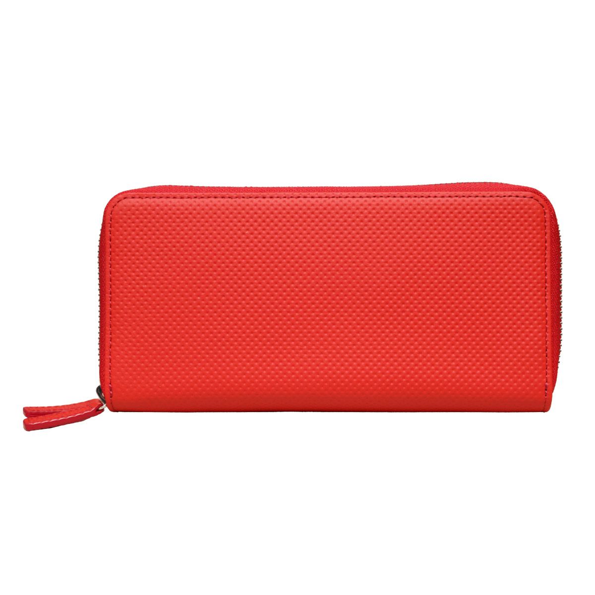 neuinteresse｜DRIFTKING model Wラウンドファスナー長財布｜オレンジレッド×ブラック