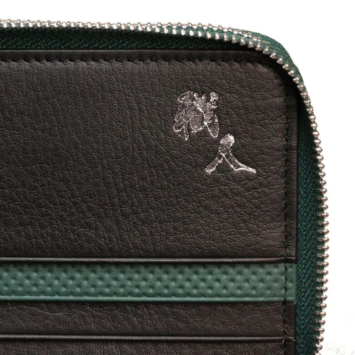 neuinteresse｜DRIFTKING model Wラウンドファスナー長財布｜グリーン×ブラック