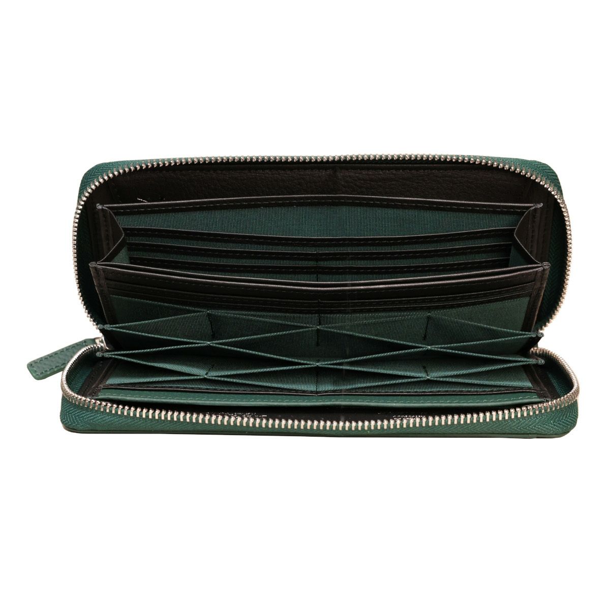neuinteresse｜DRIFTKING model RFギャルソンハニーセル長財布｜グリーン×ブラック