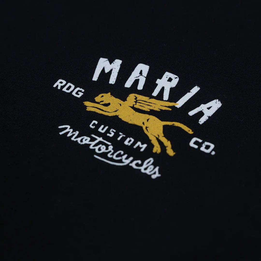 Maria Riding Company｜オールド パンサー Tシャツ｜ブラック