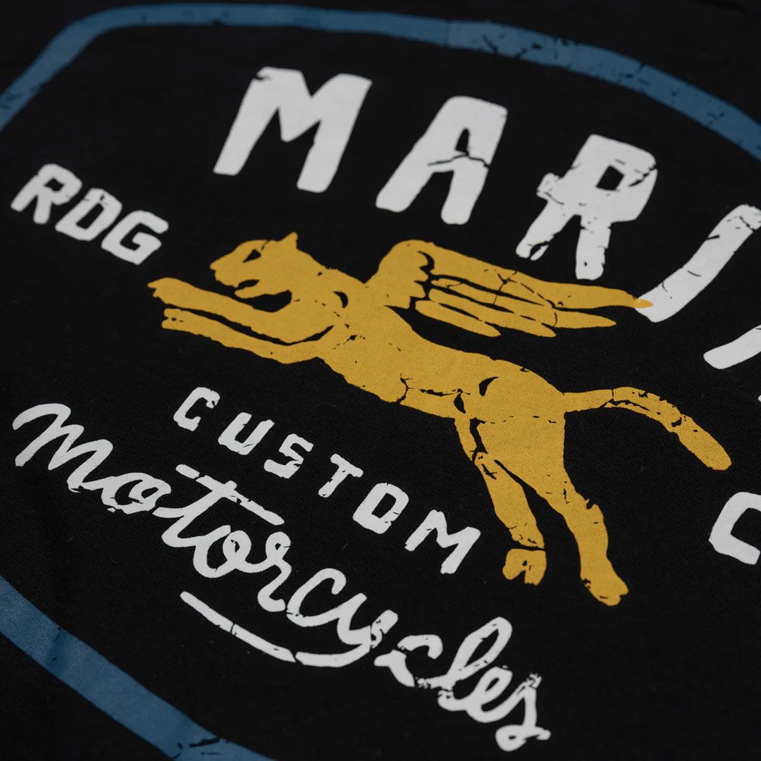 Maria Riding Company｜オールド パンサー Tシャツ｜ブラック