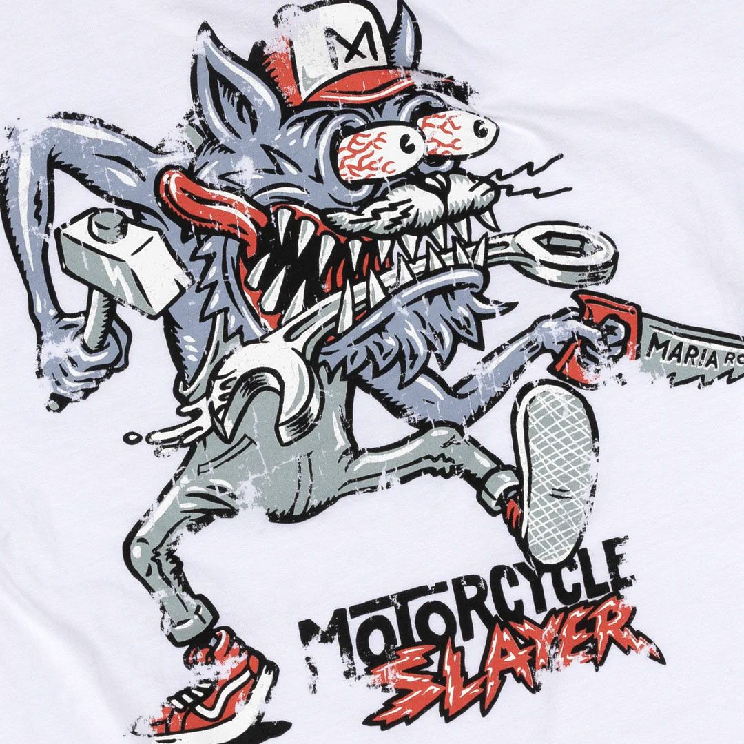 Maria Riding Company｜スレイヤー Tシャツ｜ホワイト