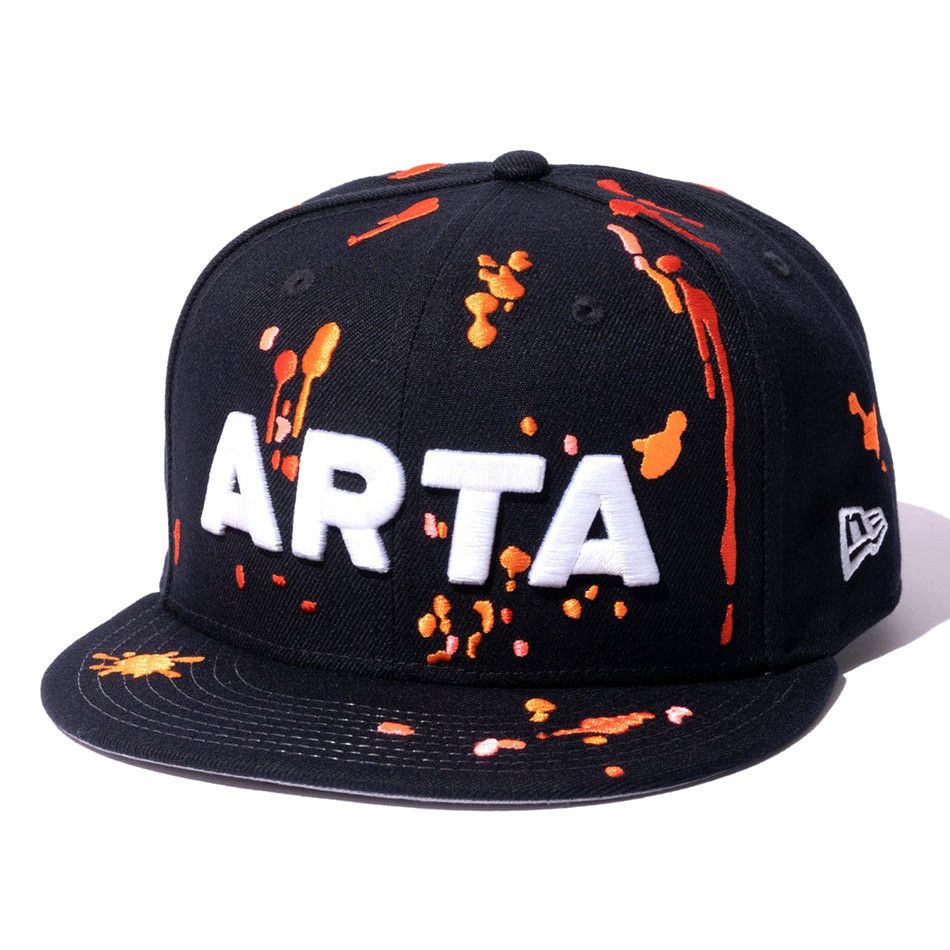 ARTA｜ニューエラ ナインフィフティ ARTA スプラッシュ｜帽子｜ネイビー×オレンジ