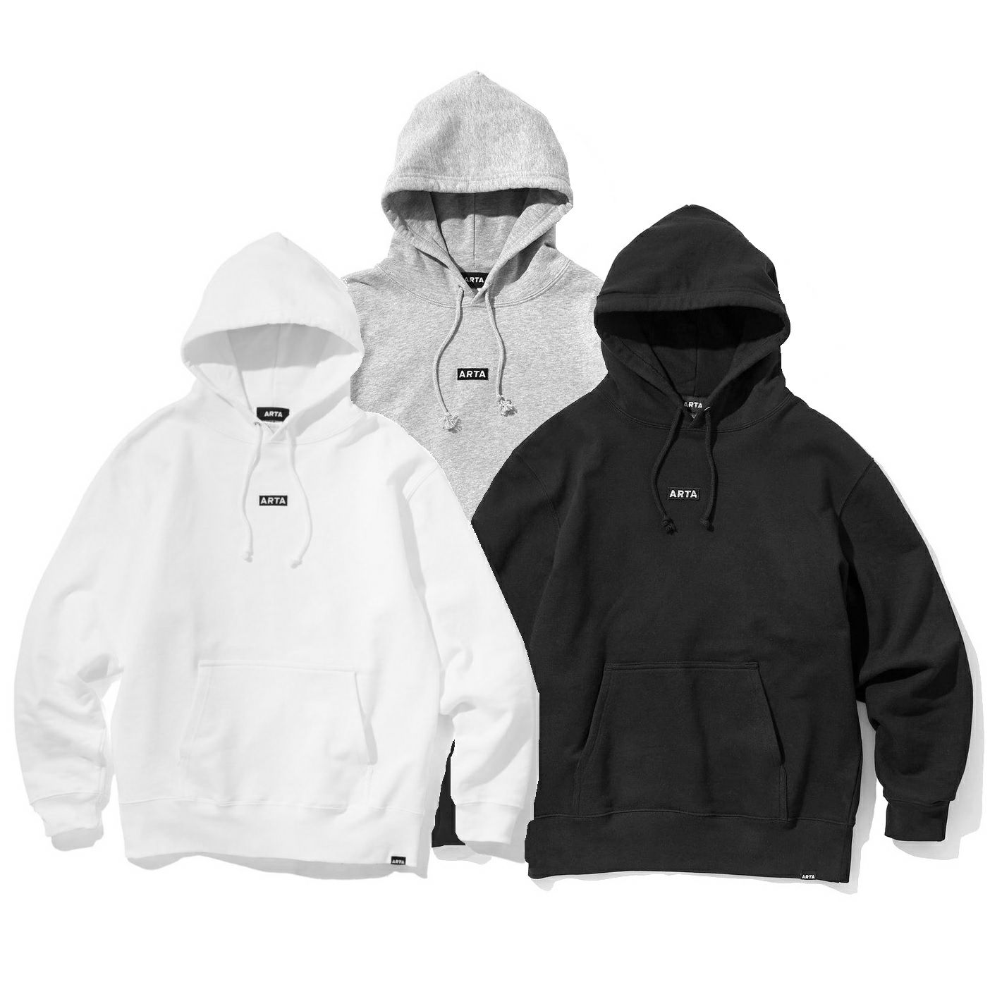 ARTA｜ARTA ボックス ロゴ スウェット フーディ｜
