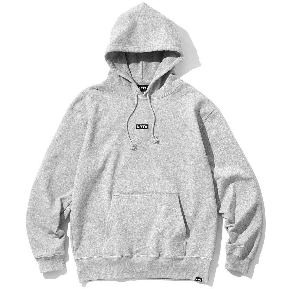 ARTA｜ARTA ボックス ロゴ スウェット フーディ｜グレー