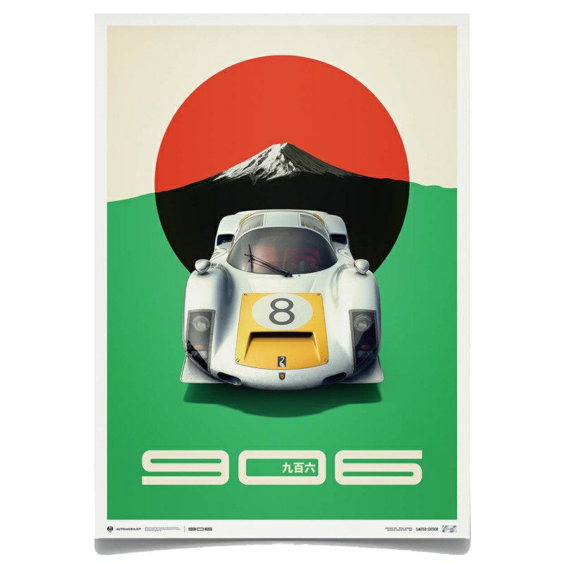 Automobilist｜PORSCHE 906 日本グランプリ 1967 リミテッド エディション ポスター｜