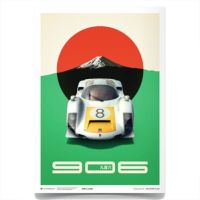 Automobilist｜PORSCHE 906 日本グランプリ 1967 ミニ エディション ポスター｜