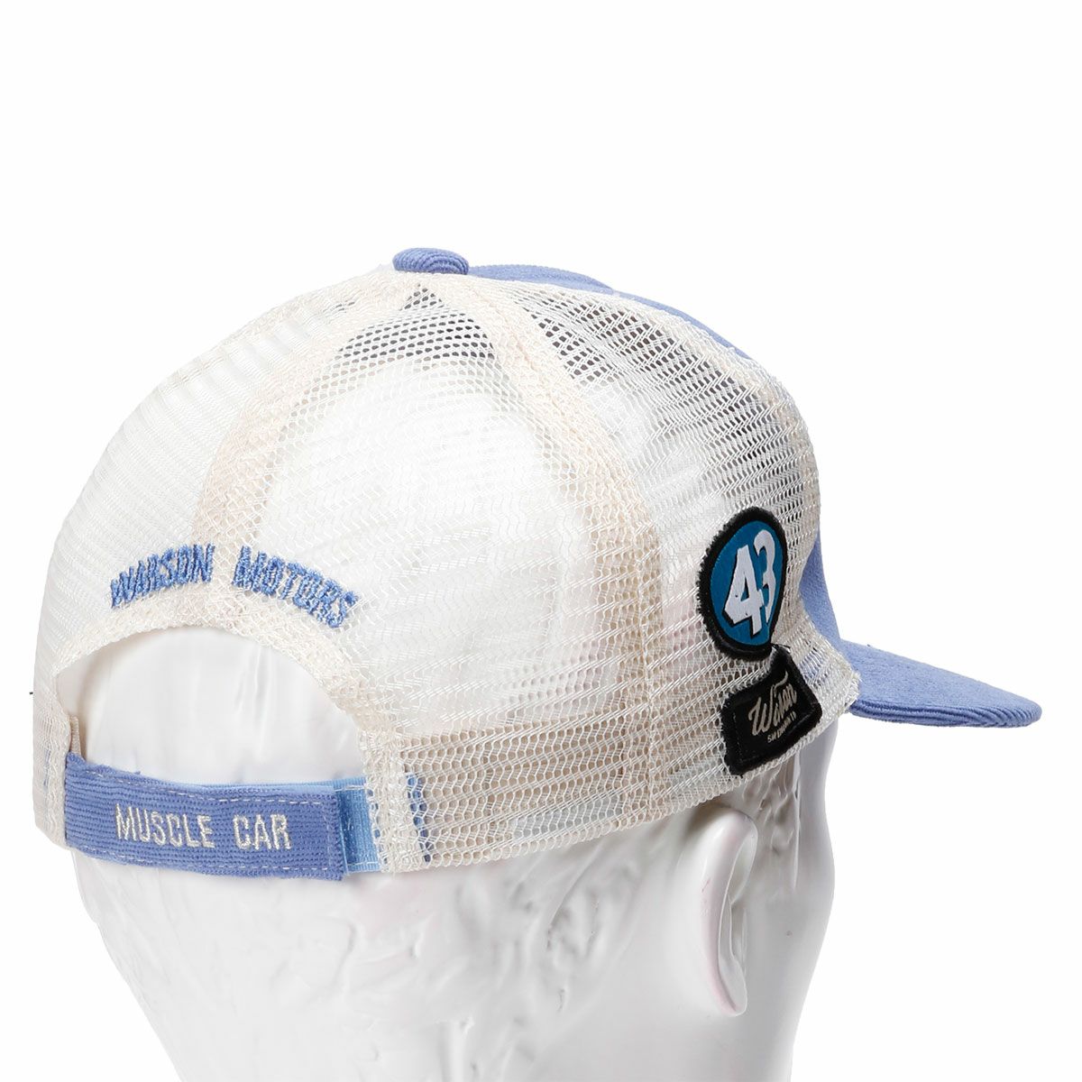 Warson Motors｜V8 キャップ｜帽子｜ブルー