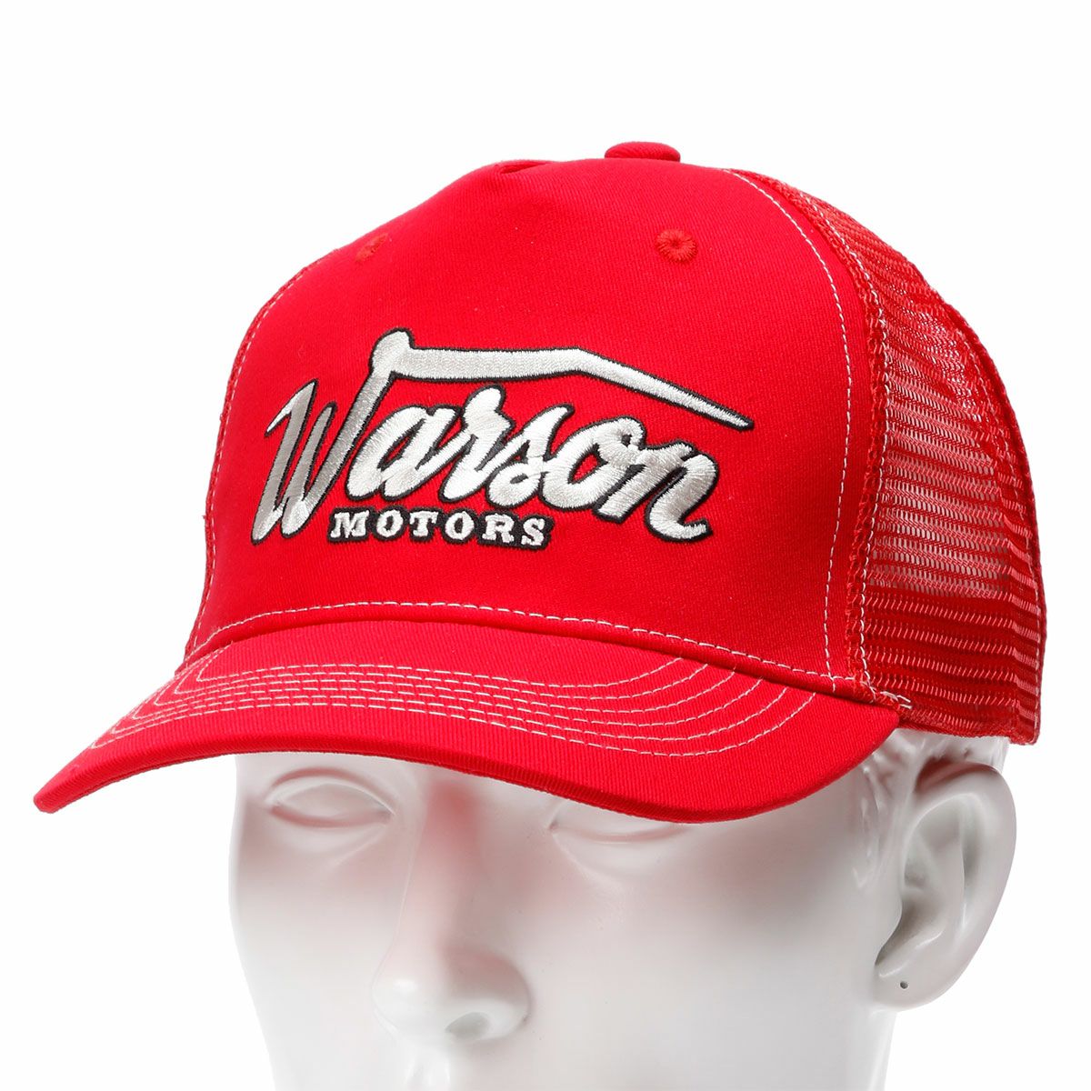 Warson Motors｜ベーシック キャップ｜帽子｜レッド