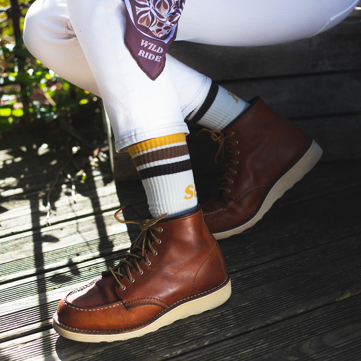 WILDUST｜ヴィンテージ ソックス｜その他雑貨｜モデル着用