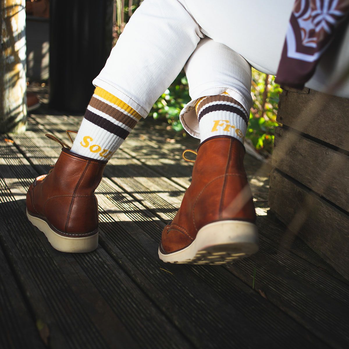 WILDUST｜ヴィンテージ ソックス｜その他雑貨｜モデル着用