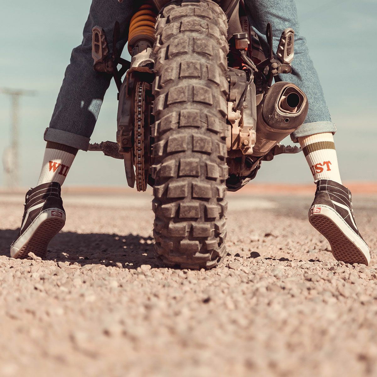 WILDUST｜ヴィンテージ ソックス｜その他雑貨｜モデル着用