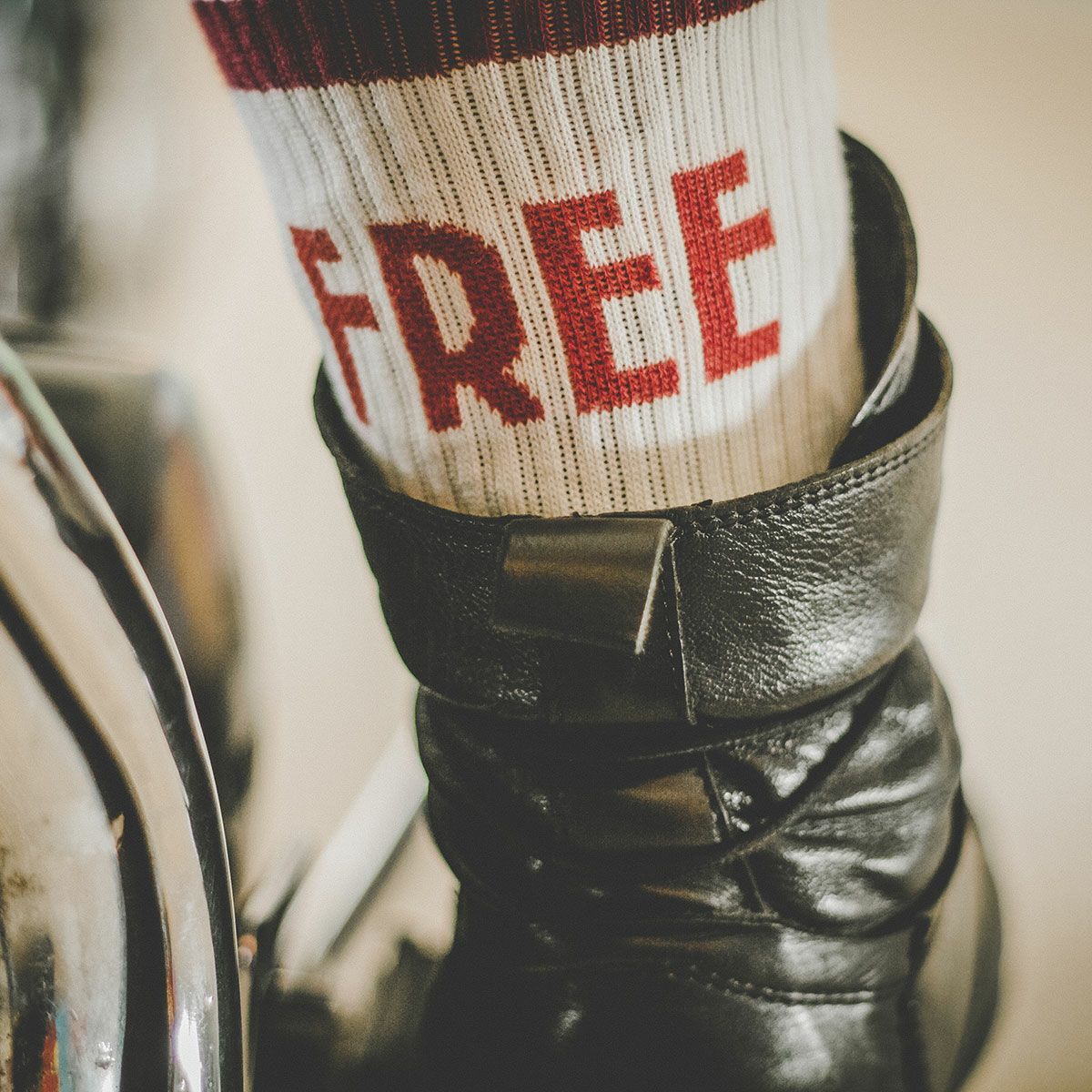 WILDUST｜ヴィンテージ ソックス｜その他雑貨｜モデル着用