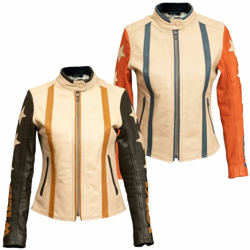 WILDUST｜スター ＆ ストライプ レザー ジャケット｜レザー