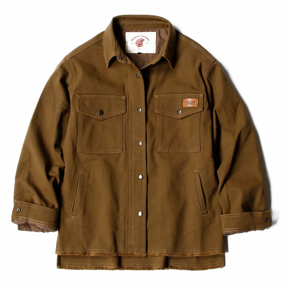 WILDUST｜アーマリス モト ジャケット｜ファブリック｜ダークキャメル